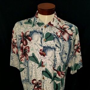 Tommy Bahama Relax Floral designer Mens Shirt XL